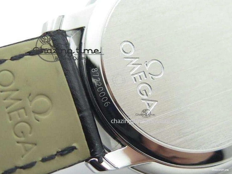 0113 De Ville MK 1:1 Best Edition SS Black Dial On Black Leather Strap A HighQuality 8261